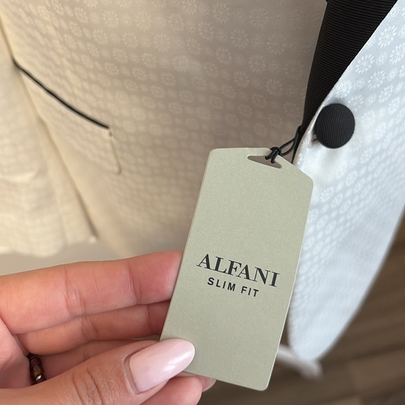 NWT Alfani Men’s White Slim Fit Blazer - Picture 3 of 10
